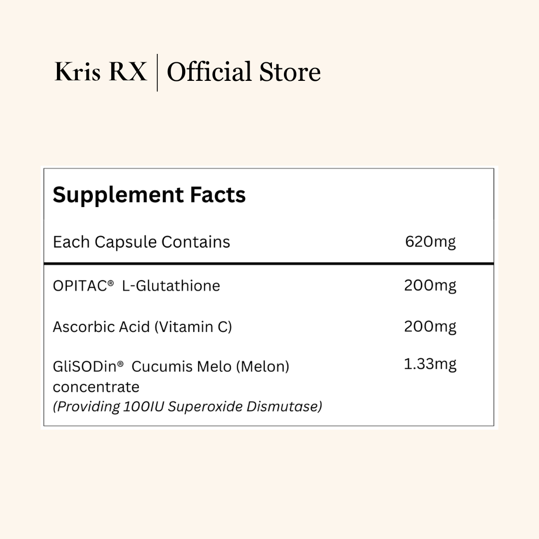 Crystaceuticals® SOD Glutathione Plus 美白丸 60‘s