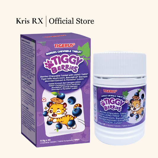 TIGGY BERRY 虎乳芝叶黄素 Chewable Tablets（补眼增加专注力）30‘s
