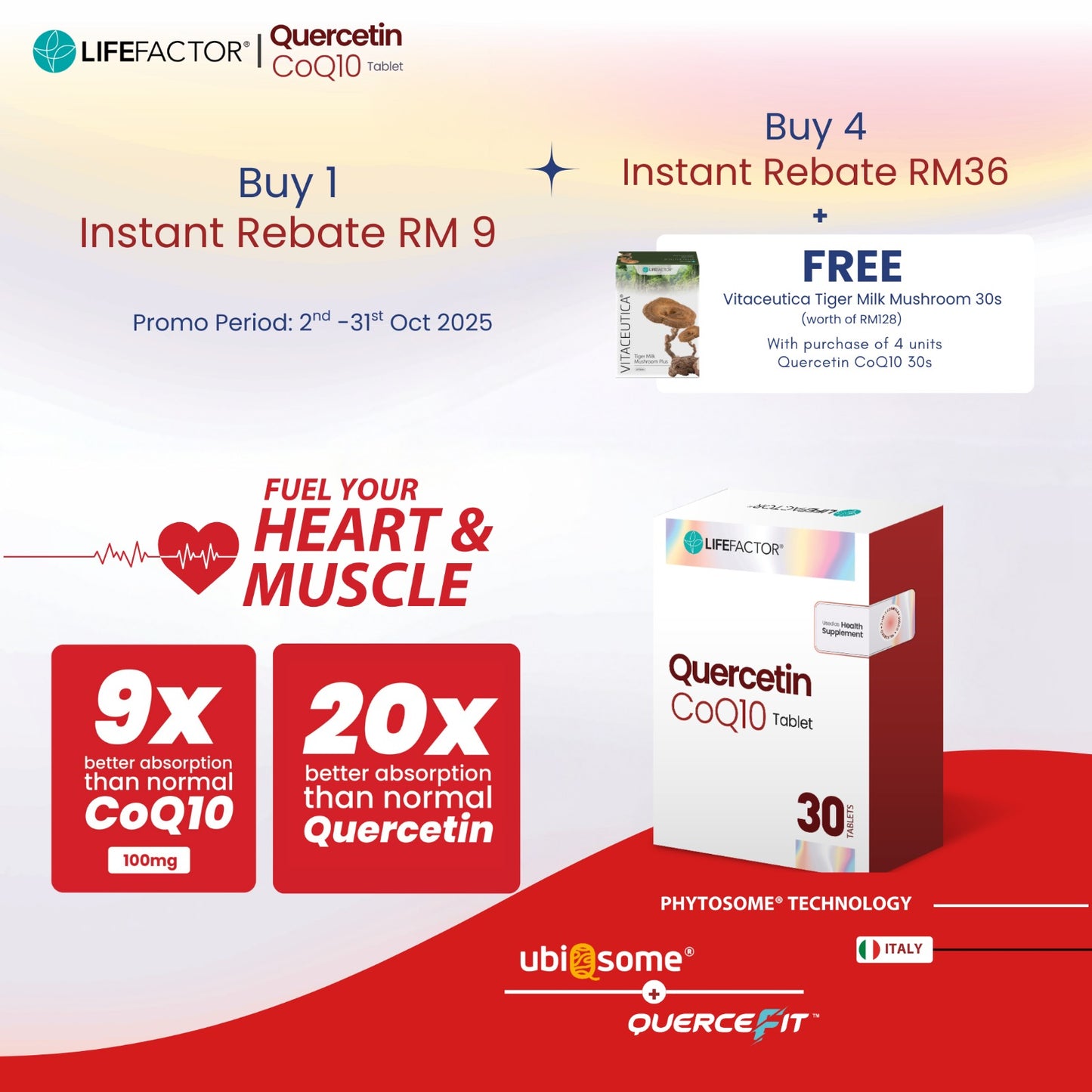 【10.10】Life Factor Quercetin Q10 Promo Set